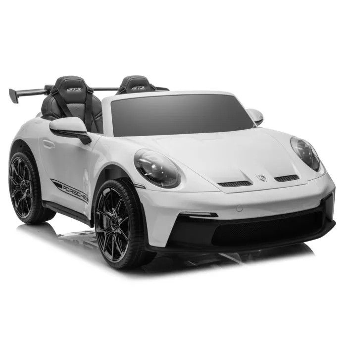 Bērnu balta elektriskā automašīna Porsche GT3 DK-P911