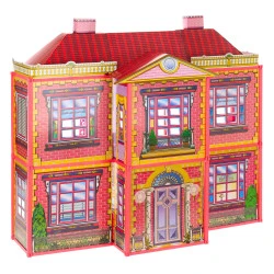 Liela leļļu māja ar mēbelēm un aksesuāriem