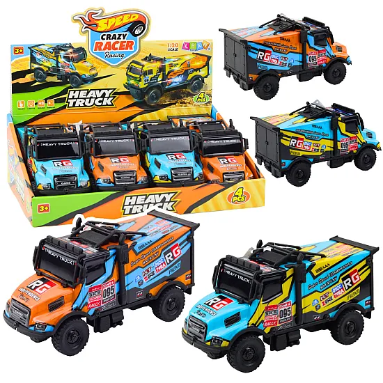 Offroad Car Drive Lights Sounds Orange Blue Rotaļlietu automašīnas