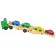 Wooden Green Truck with Trucks Blocks Rotaļlietu automašīnas
