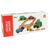 Wooden Green Truck with Trucks Blocks Rotaļlietu automašīnas