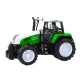 Green Agricultural Tractor with Trailer and Feed Mixer 50cm Mänguautod
