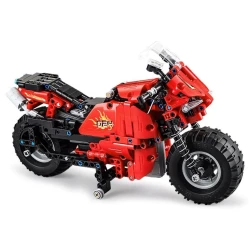 CADA tālvadības motocikls no klucīšiem