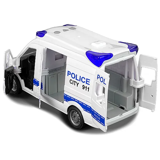 Interactive Police Radio Car  Light and sound effects ! Opening doors Rotaļlietu automašīnas