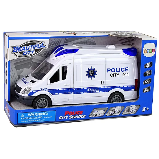 Interactive Police Radio Car  Light and sound effects ! Opening doors Rotaļlietu automašīnas