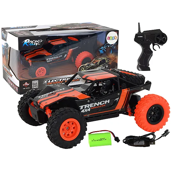 Tālvadības pults vadāma apvidus automašīna R/C 1:24 Orange Radio vadāmās rotaļlietas