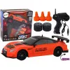 Remote Controlled Sports Car R/C 1:24 Orange Interchangeable Wheels Radio vadāmās rotaļlietas