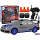 Tālvadības pults vadāma sporta automašīna R/C 1:24 pelēka, nomaināmi riteņi Radio vadāmās rotaļlietas