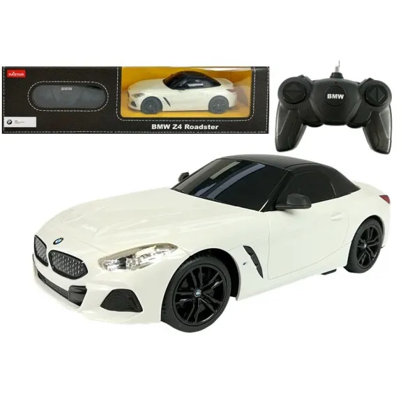 BMW Z4 Roadster R/C Rastar 1:24 balts Radio vadāmās rotaļlietas