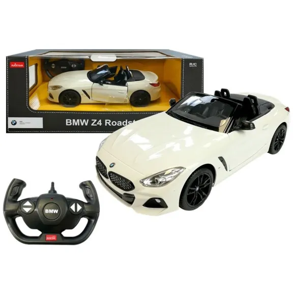 Automobilis R/C BMW Z4 Roadster Rastar 1:14 White Radio vadāmās rotaļlietas