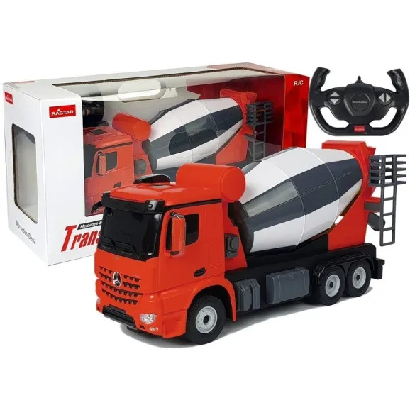 R/C Mercedes-Benz Arocs Rastar 1:14 Sarkans Radio vadāmās rotaļlietas