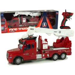 Tālvadības pults Ugunsdzēsēju kravas automašīnas tālvadības pults 2.4G Gaismas skaņas Sarkans