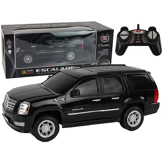 Cadillac Escalade R/C automašīnas melnā gaisma skaņa 1:16 Radio vadāmās rotaļlietas