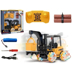 Tālvadības tālvadības dakšu iekrāvēja 360 grādu rotējošie gaismas riteņi