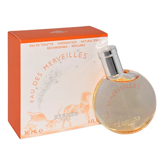 Hermes Eau Des Merveiless Edt 30ml Refillable Eau de Toilette (EDT) Hermes