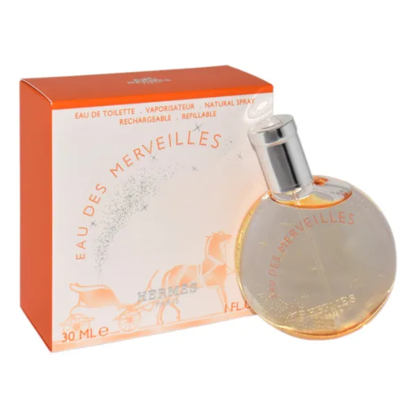 Hermes Eau Des Merveiless Edt 30ml Refillable Tualetes ūdens (EDT) Hermes