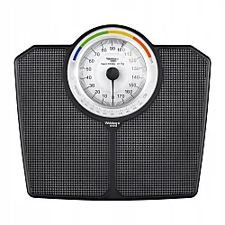 Classic mechanical bathroom scale, up to 180 kg, black, WEBBER BMI