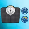 Classic Mechanical Bathroom Scale up to 180 kg Black WEBBER BMI Elektronika un sadzīves tehnika ELDOM