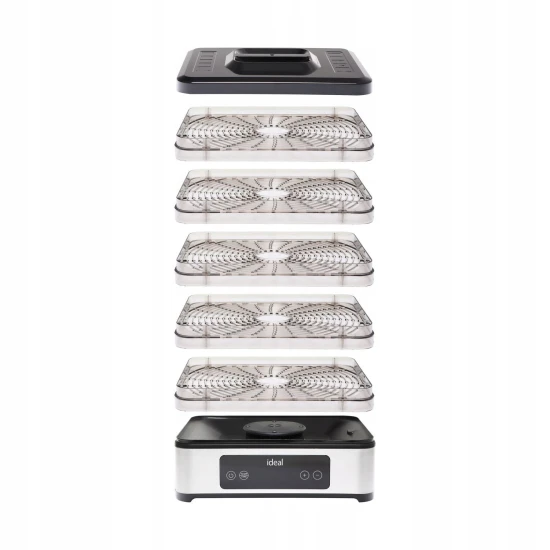 Large Food Dehydrator for Mushrooms Fruits Vegetables IDEAL INOX + Convection 400W + Timer Elektronika un sadzīves tehnika IDEAL