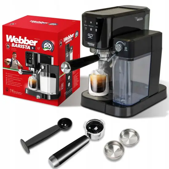 Pressure Coffee Maker Semi-Automatic Portafilter WEBBER L7 Elektronika un sadzīves tehnika WEBBER