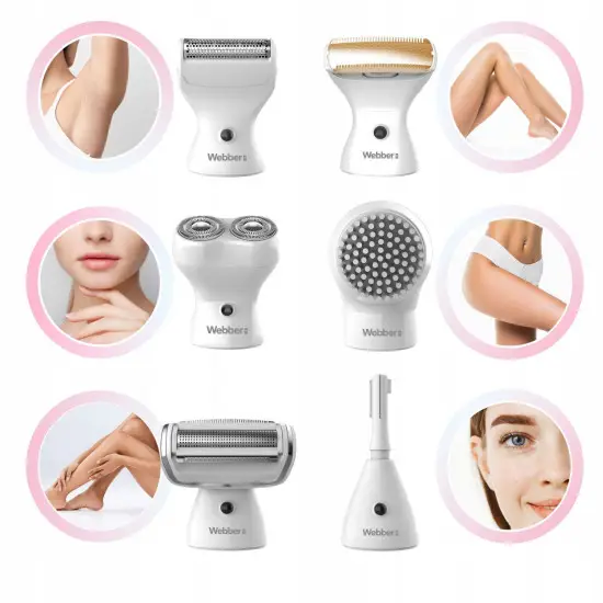 Women’s cordless 4-in-1 shaver and trimmer for face and body – Webber LG400 Elektronika un sadzīves tehnika WEBBER