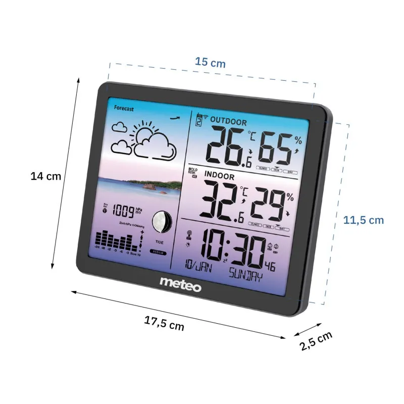 METEO SP107 meteoroloģiskā stacija Elektronika un sadzīves tehnika METEO