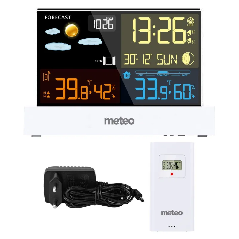 Laika stacija balta ar DCF METEO SP110B Elektronika un sadzīves tehnika METEO