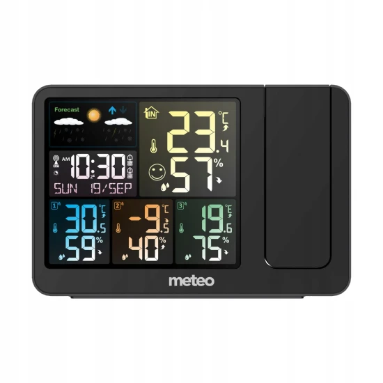 Laika stacija ar DCF 3 sensoriem un lāzera projektoru Elektronika un sadzīves tehnika METEO