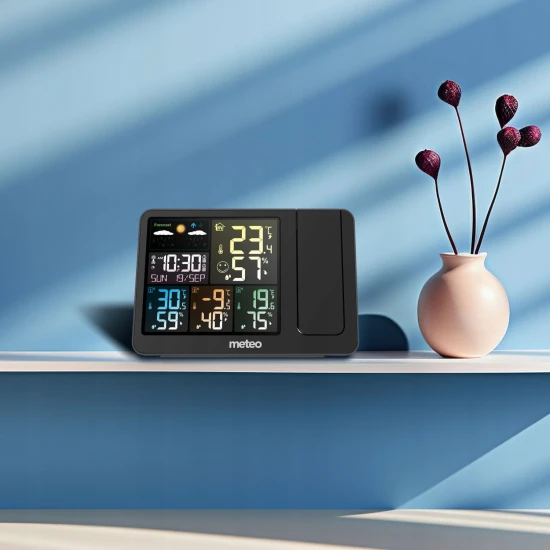 Laika stacija ar DCF 3 sensoriem un lāzera projektoru Elektronika un sadzīves tehnika METEO