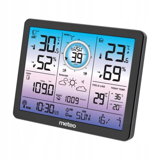 Meteoroloģiskā stacija + vēja un nokrišņu mērītājs Elektronika un sadzīves tehnika METEO