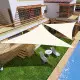Ūdensnecaurlaidīga saulessarga nojume 4×4×4 m brūna MultiGarden