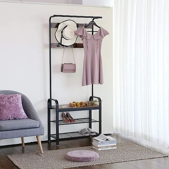 Pakaramais, drēbju pakaramais, koka kurpju plaukts, LOFT