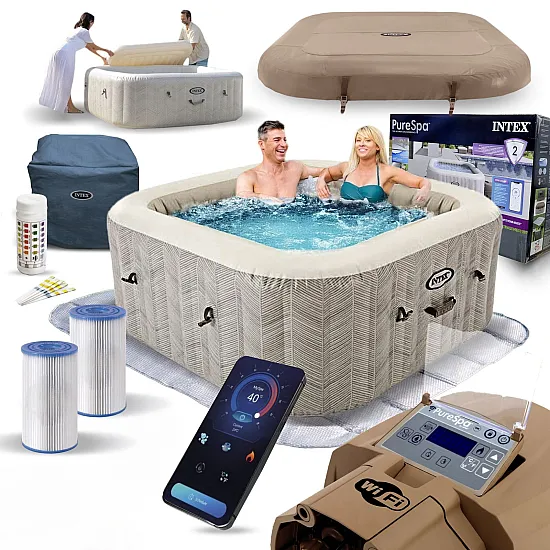 Piepūšamais SPA baseins ar hidromasāžu 175 x 71 cm INTEX 28446