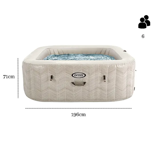 Piepūšamā burbuļvanna ar hidromasāžu 196 x 71 cm INTEX 28472