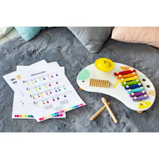 Galds ar mūzikas instrumentiem: cimboles +18 gadi Mūzikas instrumentai ECOTOYS