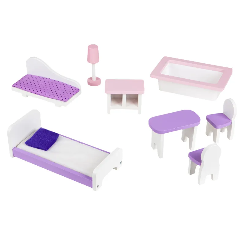 Koka leļļu māja Jagodowa Residence Leļļu un spēļu komplekti ECOTOYS