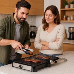 Elektriskais grils ar grilu 2000 W, KADEN