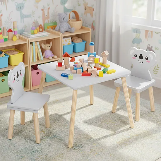 Bērnu mēbeļu komplekts: galds + 2 krēsli „Koala“ Bērnu mēbeles ECOTOYS