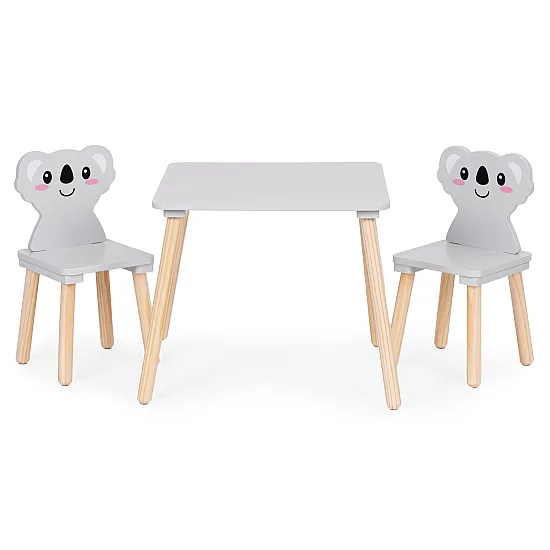 Bērnu mēbeļu komplekts: galds + 2 krēsli „Koala“ Bērnu mēbeles ECOTOYS