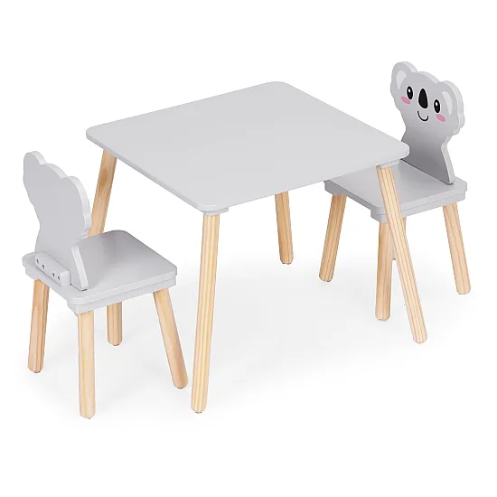 Bērnu mēbeļu komplekts: galds + 2 krēsli „Koala“ Bērnu mēbeles ECOTOYS