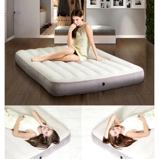 Velūra pūšamais matracis 203 x 152 cm INTEX 64103 Gaisa matrači INTEX