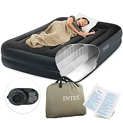 Piepūšama divvietīga matrace 203 x 152 cm INTEX 64124