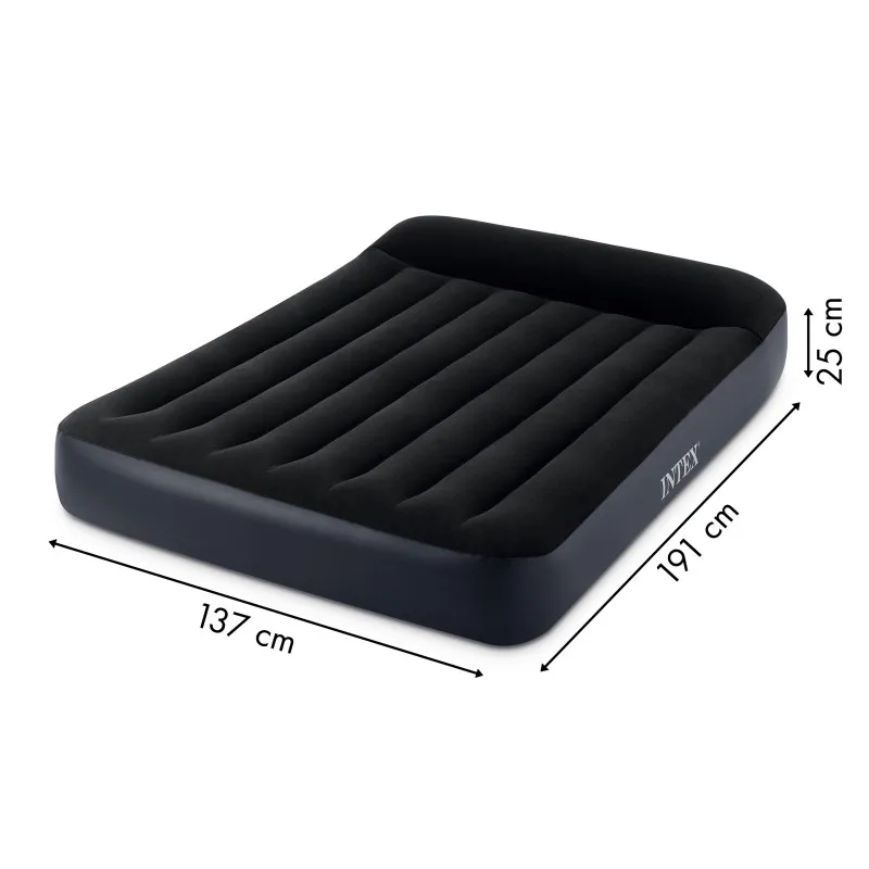 Piepūšamais matracis 191x137 cm ar sūkni, velūra „INTEX 64148ND“ Gaisa matrači INTEX