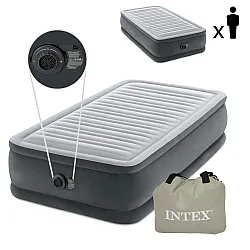 Vienvietīgs piepūšamais matracis 191 x 99 cm ar sūkni INTEX DELUXE 64412ND