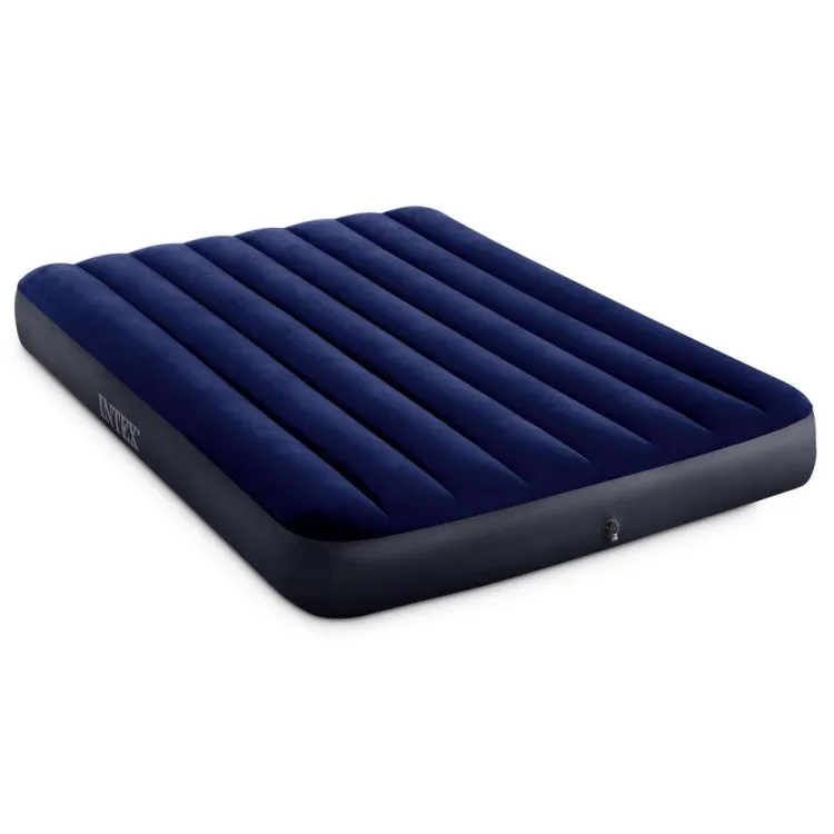 Piepūšama divvietīga velūra matrace, 191 x 137 cm, INTEX 64758 Gaisa matrači INTEX