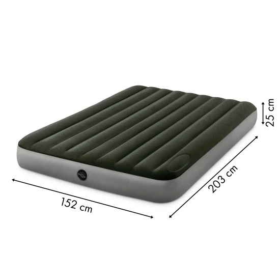 Liels piepūšams divvietīgs matracis 203 x 152 cm ar sūkni INTEX 64763 Gaisa matrači INTEX
