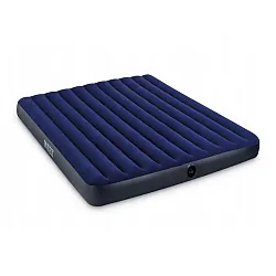 Inflatable Double Mattress, 203x152 cm, with Pillows, Velour, INTEX 64765
