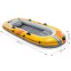 3-vietīga piepūšamā laiva ar sūkni un 2 airiem