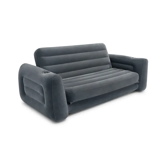 Piepūšama pelēka 2-in-1 dīvāna-gulta INTEX 66552NP