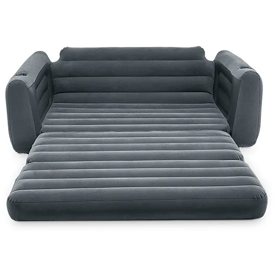 Piepūšama pelēka 2-in-1 dīvāna-gulta INTEX 66552NP